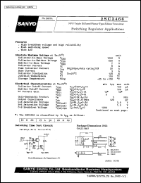 2SC3466 datasheet: NPN triple diffused planar silicon transistor, for switching regulator 2SC3466