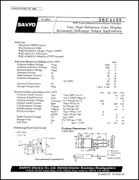 2SC4125 datasheet: NPN triple diffused planar silicon transistor, very high-definition color display horizontal deflection output application 2SC4125