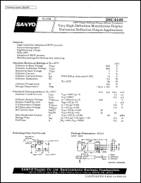 2SC4440 datasheet: NPN triple diffused planar silicon transistor, very high-definition monochrome display horizontal deflection output application 2SC4440