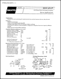 2SC4547 datasheet: NPN planar silicon darlington transistor, driver application 2SC4547