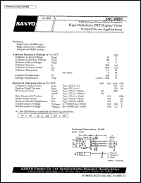 2SC4660 datasheet: NPN epitaxial planar silicon transistor, high-definition CTR display video output driver  application 2SC4660