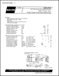 2SC4710 datasheet: NPN triple diffused planar silicon transistor, high-voltage switching application 2SC4710