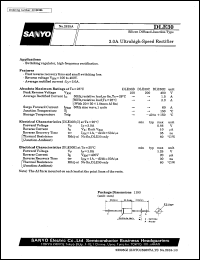 DLE30 datasheet: Diffused junction type silicon diode, 3,0A ultrahigh-speed rectifier DLE30