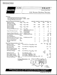 DRA2T datasheet: Silicon planar type, 2,0A reverse blocking thyristor DRA2T