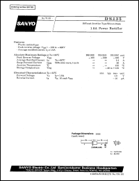 DS135 datasheet: Silicon diffused junction type, 1,0A power rectifier DS135