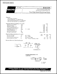 DS446 datasheet: Silicon epitaxial planar type, very high-speed switching diode DS446