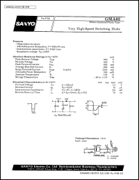 GMA02 datasheet: Silicon epitaxial planar type, very high-speed switching diode GMA02