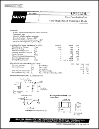 LFB01 datasheet: Silicon planar leadless type, very high-speed switching diode LFB01