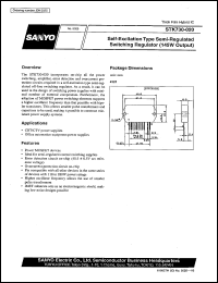 STK730-020 datasheet: Self-excitation type semi-regulated switching regulator STK730-020