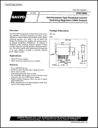 STK73903 datasheet: Self-excitation type feedback control switching regulator STK73903