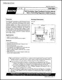 STK73907 datasheet: Self-excitation type feedback control switching regulator STK73907