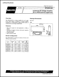 STK350-020 datasheet: 2-channel, (80 to 90W/channel supported) AF voltage amplifier STK350-020
