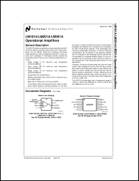 LM101AJ/883 datasheet: Operational Amplifier LM101AJ/883