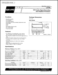 LA7286 datasheet: VCR audio signal recording and playback processor LA7286