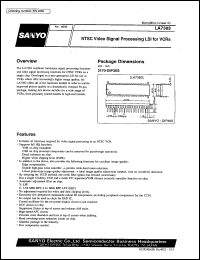 LA7383 datasheet: NTSC video signal processing LSI for VCR LA7383