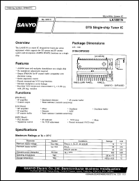 LA1851N datasheet: DTS single-chip tuner IC LA1851N