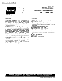 LC7441N datasheet: Picture-in-picture controller for TV ent VCR LC7441N