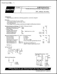 SB02W03C datasheet: Schottky barrier diode 30V/200mA rectifier SB02W03C