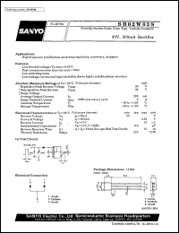 SB02W03S datasheet: Schottky barrier diode 30V/200mA rectifier SB02W03S