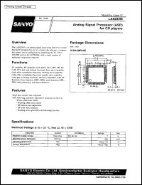 LA9233M datasheet: Analog signal processing circuit (ASP) for CD player LA9233M