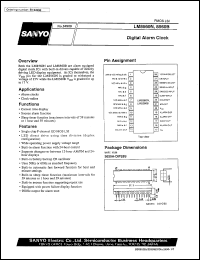 LM8560B datasheet: Digital alarm clock LM8560B