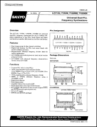 LC7152 datasheet: Universal dual-PLL frequency synthesizer LC7152