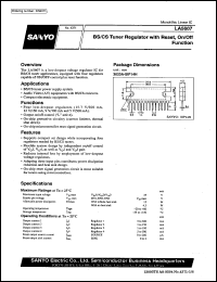LA5607 datasheet: BS/CS tuner regulator with reset function LA5607