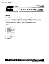 LA7454W datasheet: FM audio rec/play processor for 8-mm VCR LA7454W