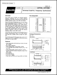 LC7153 datasheet: Universal dual-PLL frequency synthesizer LC7153