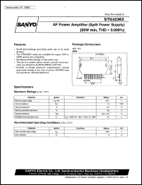 STK4036X datasheet: AF power (50W) amplifier STK4036X