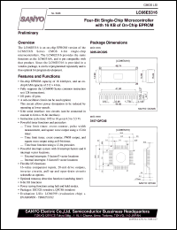 LC66E5316 datasheet: 4-bit single-chip microcontroller with 16 KB of on-chip EPROM LC66E5316