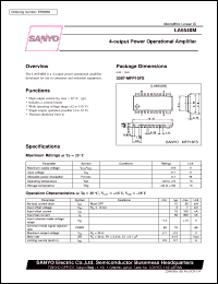 LA6540M datasheet: 4-output power operational amplifier LA6540M