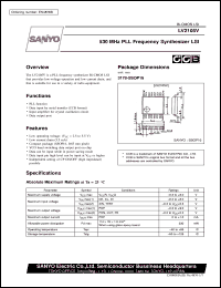 LV2105V datasheet: 530 MHz PLL frequency synthesizer LSI LV2105V