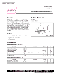 LA7846N datasheet: Vertical deflection output circuit LA7846N