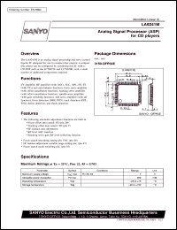 LA9241M datasheet: Analog signal processor (ASP) for CD player LA9241M