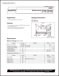 LA5611 datasheet: Voltage regulator for TV/VCR LA5611