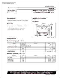 LA5612 datasheet: Voltage regulator for TV/VCR with BS tuner LA5612
