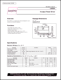 LA6524 datasheet: 4-output power driver LA6524