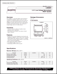 LA8608V datasheet: 1,8V narrowband FM-IF system LA8608V