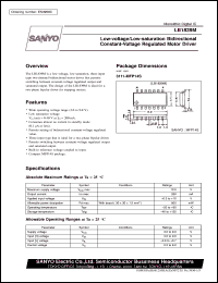 LB1839M datasheet: Low-voltage/low-saturation bidirectional constant-voltage regulated motor driver LB1839M