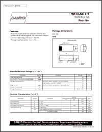 SB16-04LHP datasheet: Schottky barier diode, rectifier SB16-04LHP