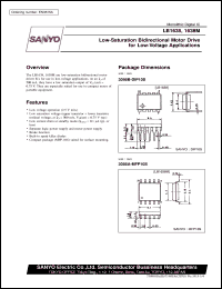 LB1638M datasheet: Low-saturation bidirectional motor drive for low-voiltage application LB1638M