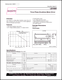 LB1695 datasheet: 3-phase brushless motor driver LB1695