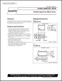 LB1861 datasheet: Variable speed fan motor driver LB1861