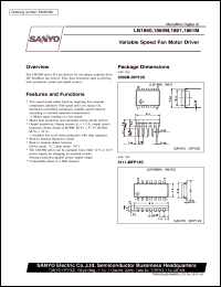 LB1860N datasheet: Variable speed fan motor driver LB1860N