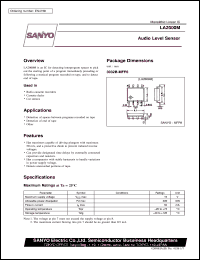 LA2000M datasheet: Audio level sensor LA2000M