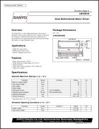 LB1651D datasheet: Dual bidirectional motor driver LB1651D