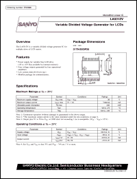 LA5312V datasheet: Variable divided voltage geneator for LCD LA5312V