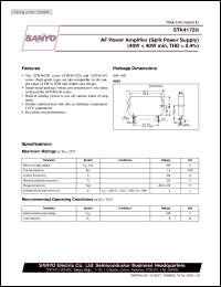 STK4172II datasheet: AF power amplifier (40W + 40W) STK4172II