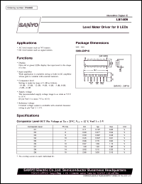 LB1409 datasheet: Level meter driver for 9 LED LB1409